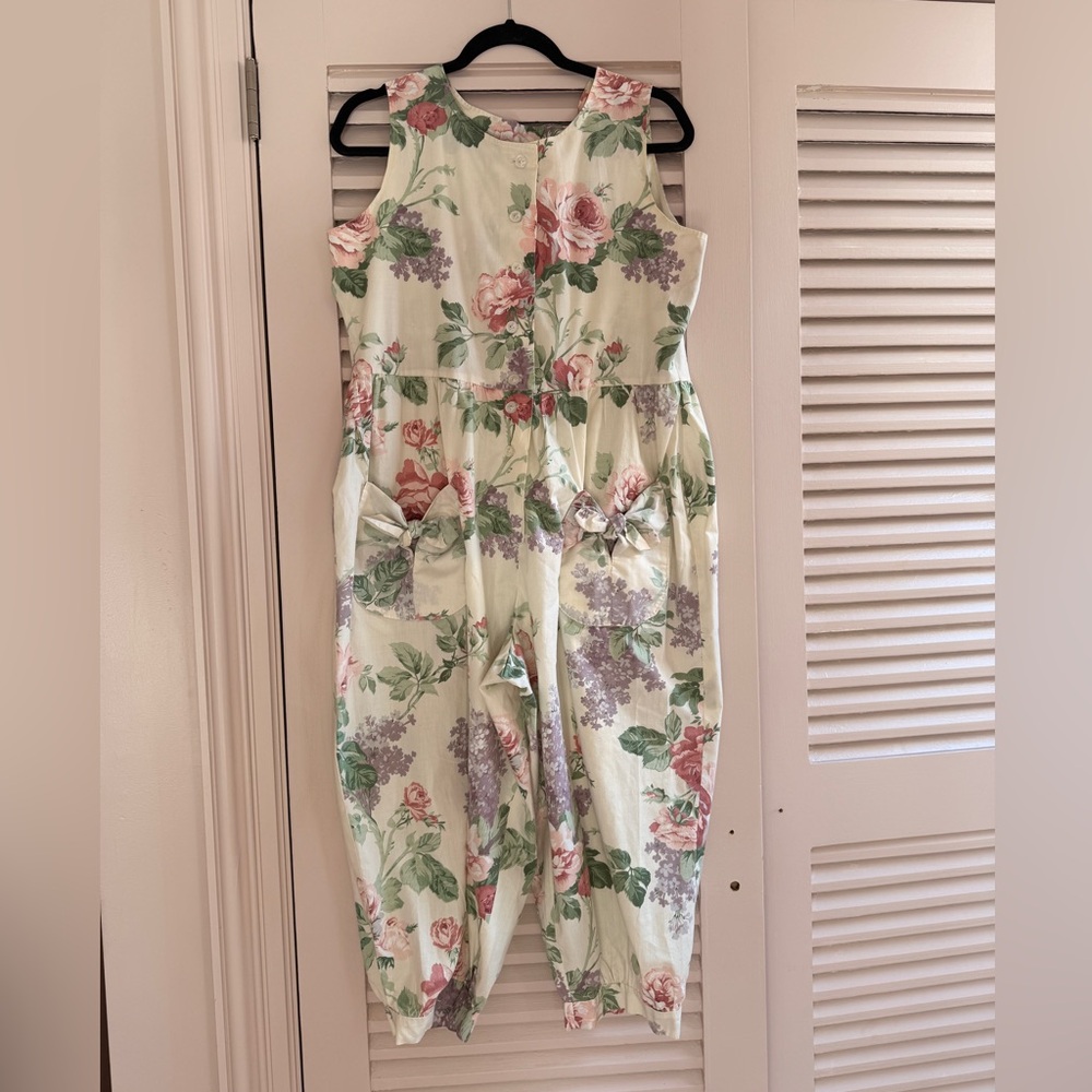Vintage Petite 90s Floral Playsuit